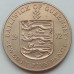 Гернси 25 пенсов 1972. 25 лет свадьбе Королевы Елизаветы II и Принца Филиппа