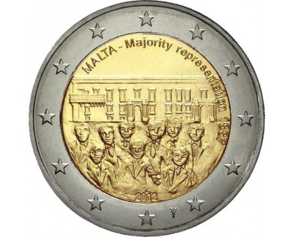Мальта 2 евро 2012. Совет большинства 1887 года