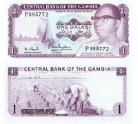 Гамбия 1 даласи 1972-1986