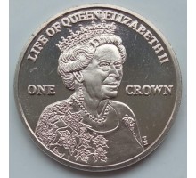Остров Мэн 1 крона 2012. Жизнь Королевы Елизаветы II