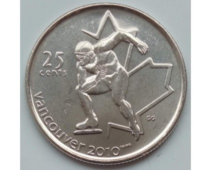 Канада 25 центов 2009. Олимпийские Игры, Ванкувер 2010 - Конькобежный спорт