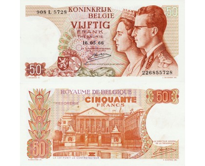 Бельгия 50 франков 1966