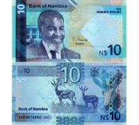 Намибия 10 долларов 2025