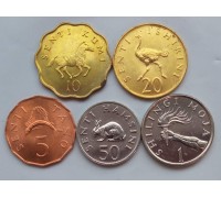 Танзания 1977-1992. Набор 5 монет