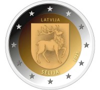 Латвия 2 евро 2025. Селия