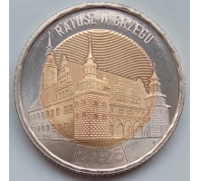 Польша 5 злотых 2025. Ратуша Бжега