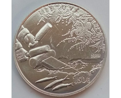Литва 1,5 евро 2019. Ловля корюшки
