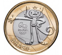 Бразилия 1 реал 2016. Олимпиада в Рио - Винисиус
