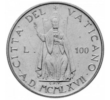 Ватикан 100 лир 1967