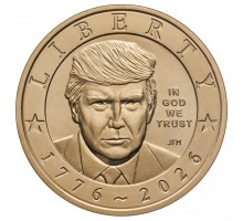 США 1 доллар 2026. 250 лет независимости. Дональд Трамп