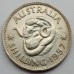 Австралия 1 шиллинг 1957 (серебро)