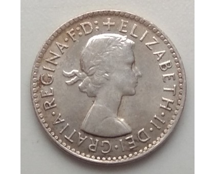 Австралия 3 пенса 1963 Серебро