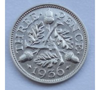 Великобритания 3 пенса 1936 серебро