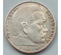 Германия 2 рейхсмарки 1939 А серебро