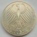 Германия (ФРГ) 5 марок 1975. 50 лет со дня смерти Фридриха Эберта. Серебро