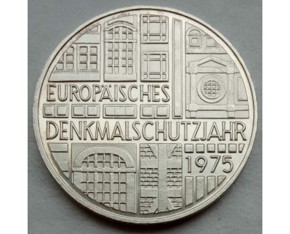 Германия 5 марок 1975. Европейский год охраны памятников. Серебро