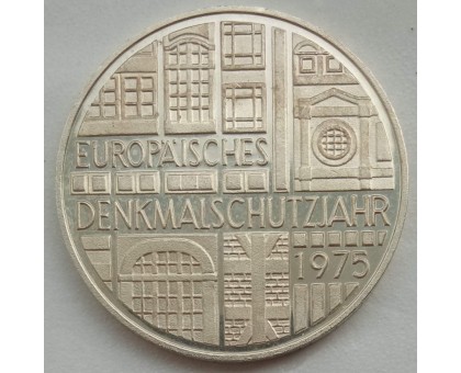 Германия (ФРГ) 5 марок 1975. Европейский год охраны памятников. Серебро