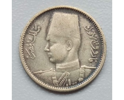 Египет 2 пиастра 1942 серебро