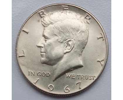 США 50 центов 1967. Серебро