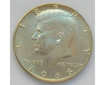 США 50 центов 1966. Серебро