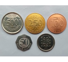 Ливан 1992-2012. Набор 5 монет UNC