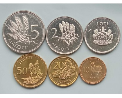 Лесото 1998-2023. Набор 6 монет