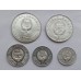 Северная Корея 1959-1987. Набор 5 монет