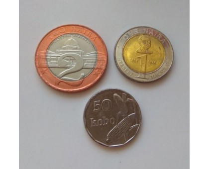 Нигерия 2006. Набор 3 монеты