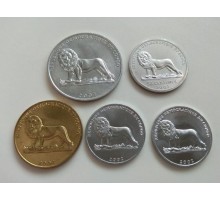 Конго 2002. Набор 5 монет
