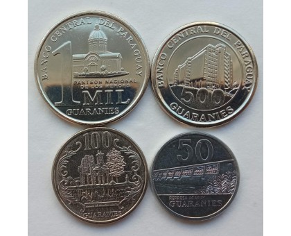 Парагвай 2008-2019. Набор 4 монеты