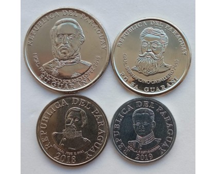 Парагвай 2008-2019. Набор 4 монеты