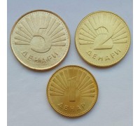 Македония 2001-2008. Набор 3 монеты UNC