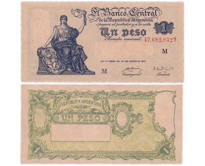 Аргентина 1 песо 1947 (1948-1951)