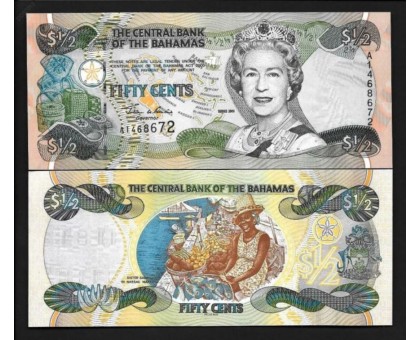 Багамские острова 1/2 доллара 2001