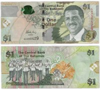 Багамские острова 1 доллар 2008-2015