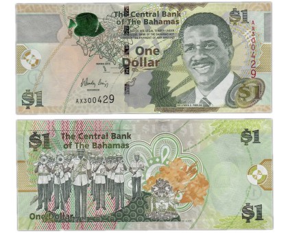 Багамские острова 1 доллар 2008-2015