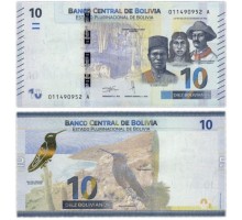 Боливия 10 боливиано 2018