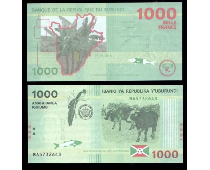 Бурунди 1000 франков 2015