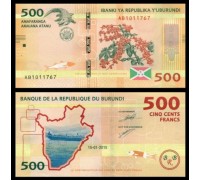 Бурунди 500 франков 2015-2018