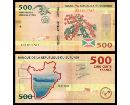 Бурунди 500 франков 2015-2018