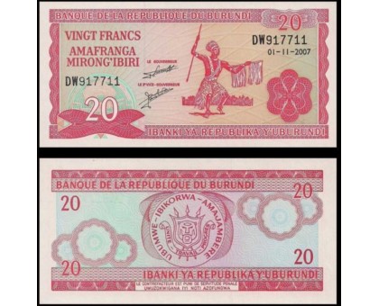 Бурунди 20 франков 2005-2007