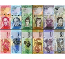Венесуэла 2016-2017. Набор 6 банкнот