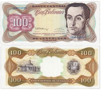 Венесуэла 100 боливар 1992