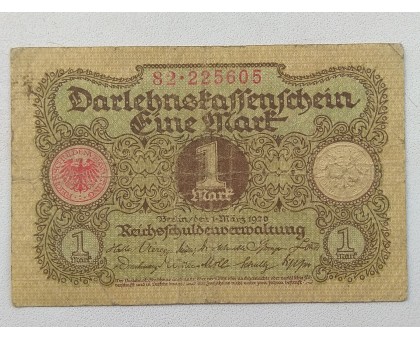 Германия 1 марка 1920 8 цифр