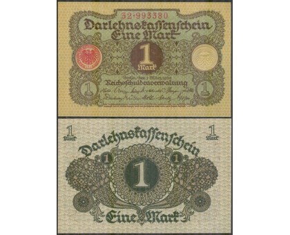 Германия 1 марка 1920 (номер 8 цифр)