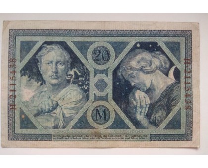 Германия 20 марок 1915