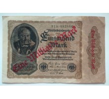 Германия 1000000 (1 миллион марок) 1922 надпечатка на 1000 марок