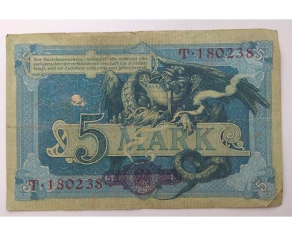 Германия 5 марок 1904