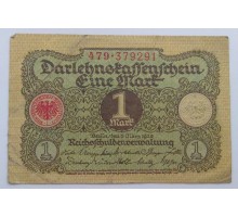 Германия 1 марка 1920 9 цифр