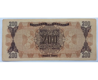 Греция 200000000 (200 миллионов) драхм 1944